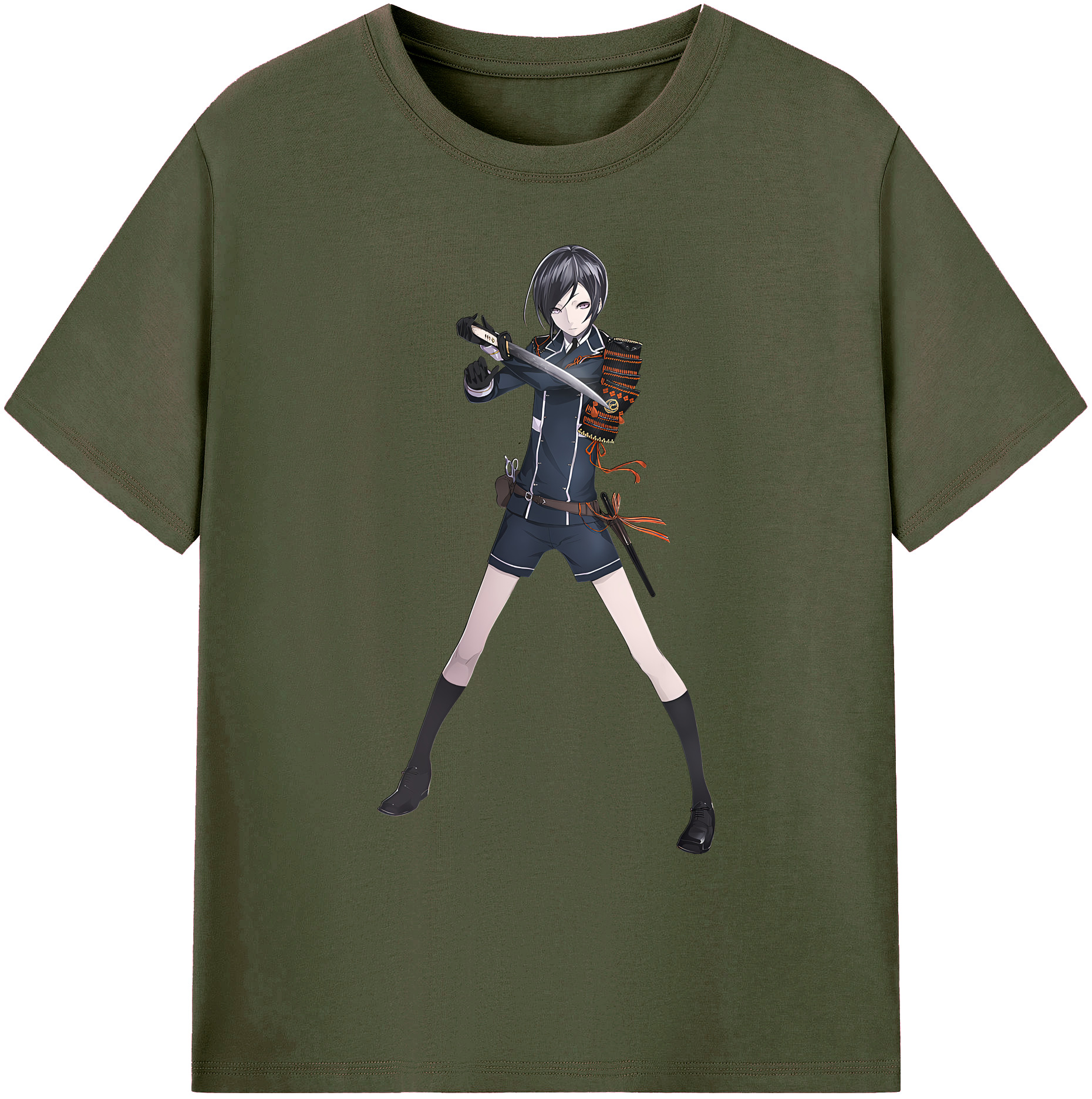 （画像用） 刀剣乱舞 Touken Ranbu 綿100％ メンズ半袖Tシャツ｜肌触りやわらか＆通気性